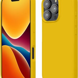 Mobile Phone Case - Silicone Case - Wireless Charging - Bright Yellow